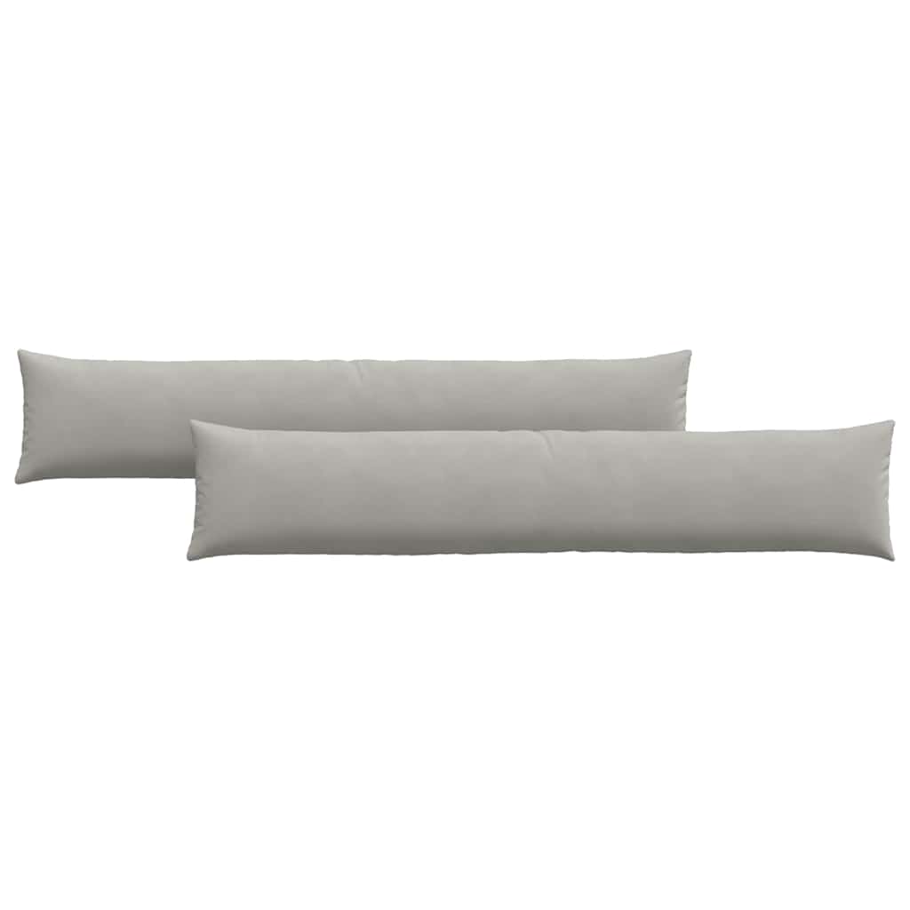 Jastučići za sofu 2 pcs Svijetlo siva 200 x 40 cm tkanina