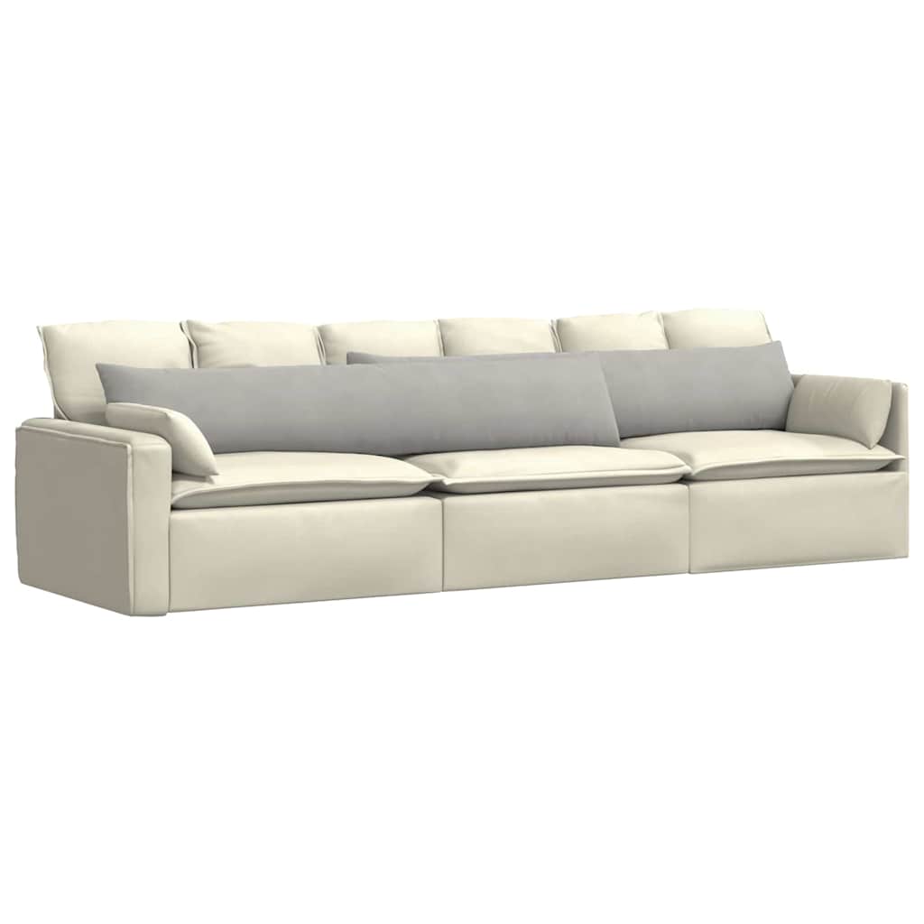 Jastučići za sofu 2 pcs Svijetlo siva 200 x 40 cm tkanina