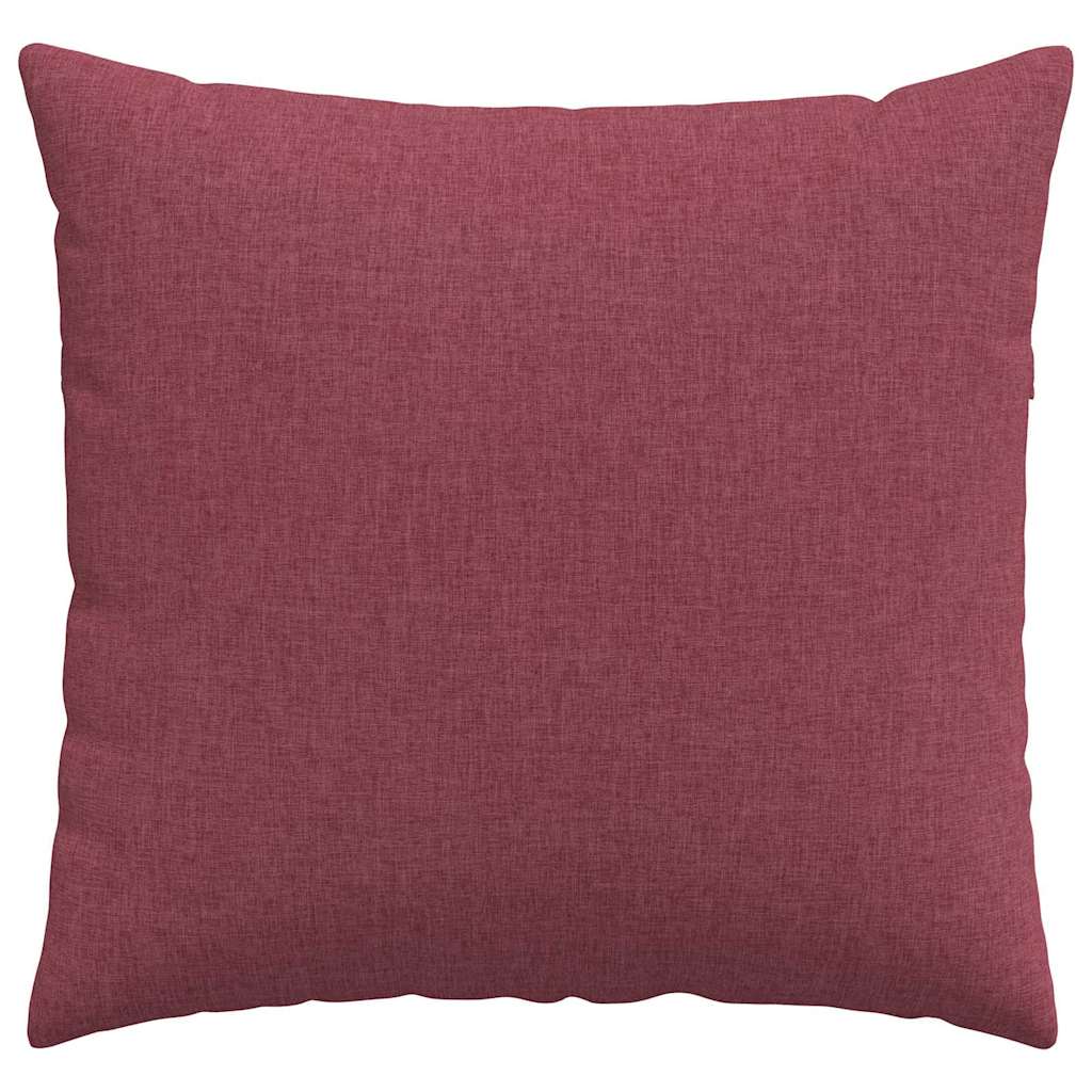 Jastučići za sofu 2 pcs Vinska crvena 45 x 45 cm tkanina
