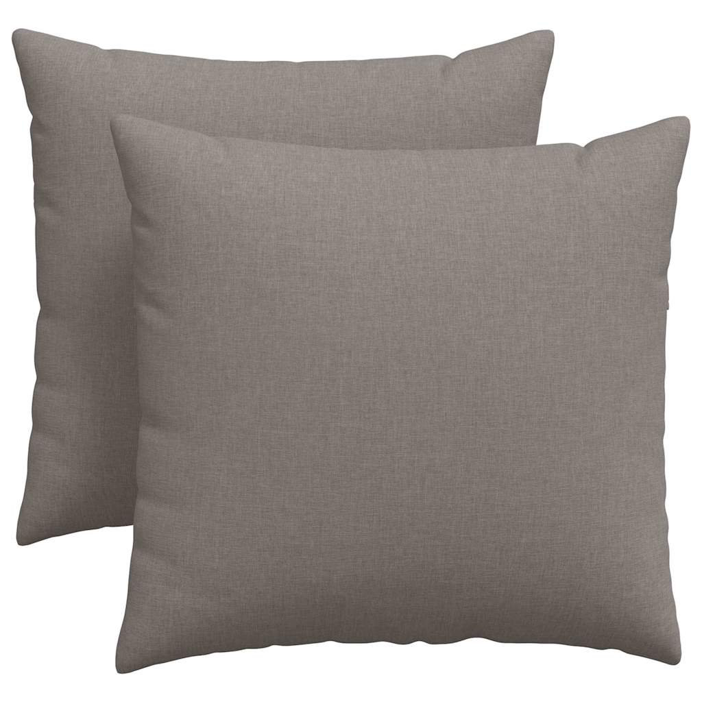 Jastučići za sofu 2 pcs Sivo-smeđa 45 x 45 cm tkanina