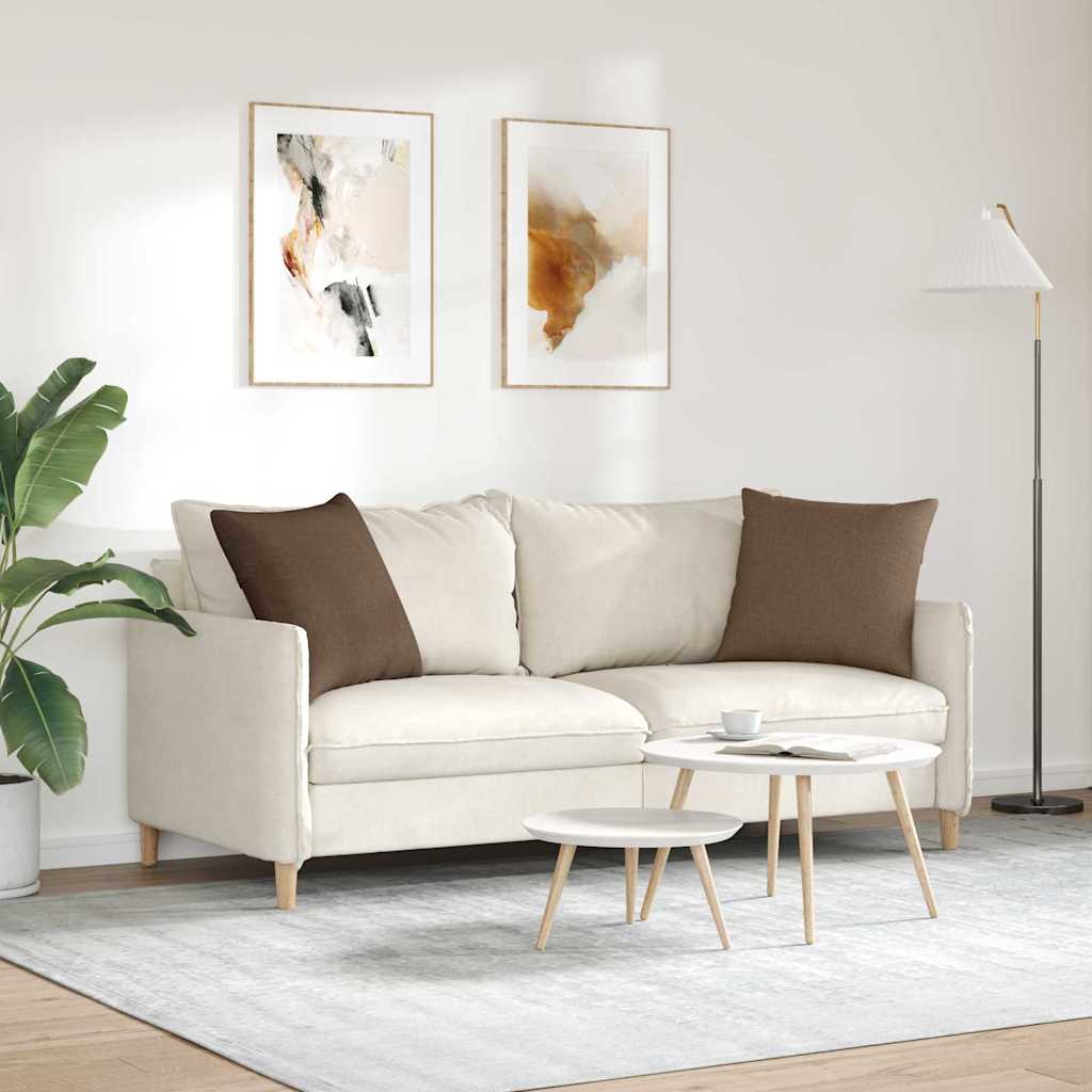 Jastučići za sofu 2 pcs Smeđa 50 x 50 cm tkanina