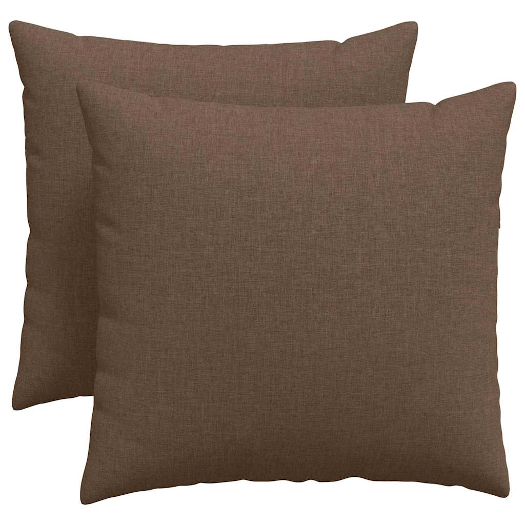 Jastučići za sofu 2 pcs Smeđa 50 x 50 cm tkanina