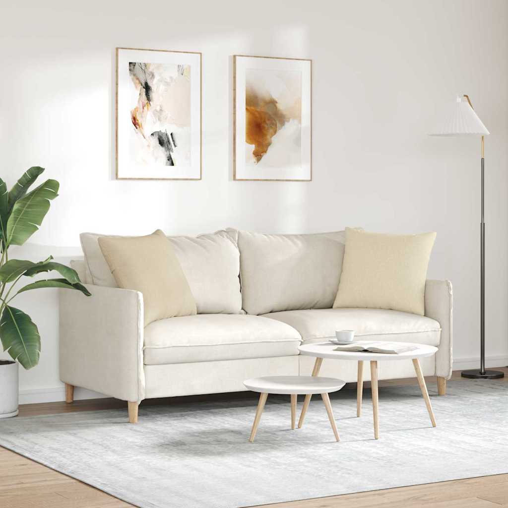 Jastučići za sofu 2 pcs Krema 50 x 50 cm tkanina