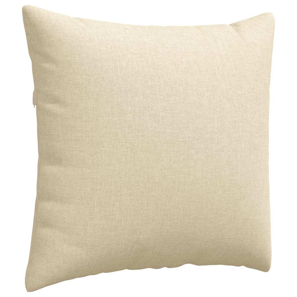 Jastučići za sofu 2 pcs Krema 50 x 50 cm tkanina