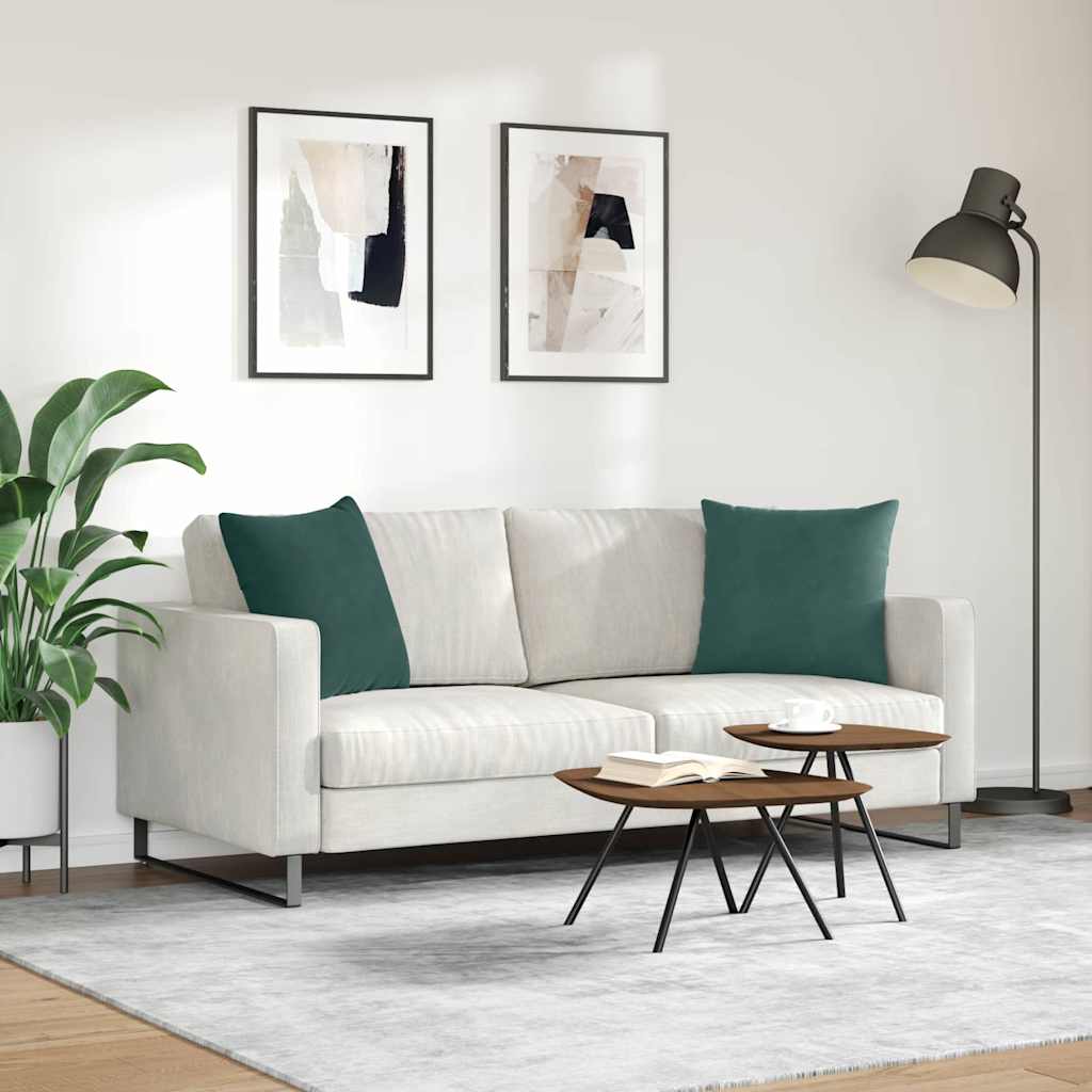 Jastučići za sofu 2 pcs Tamnozelena 50 x 50 cm Kordura tekstil