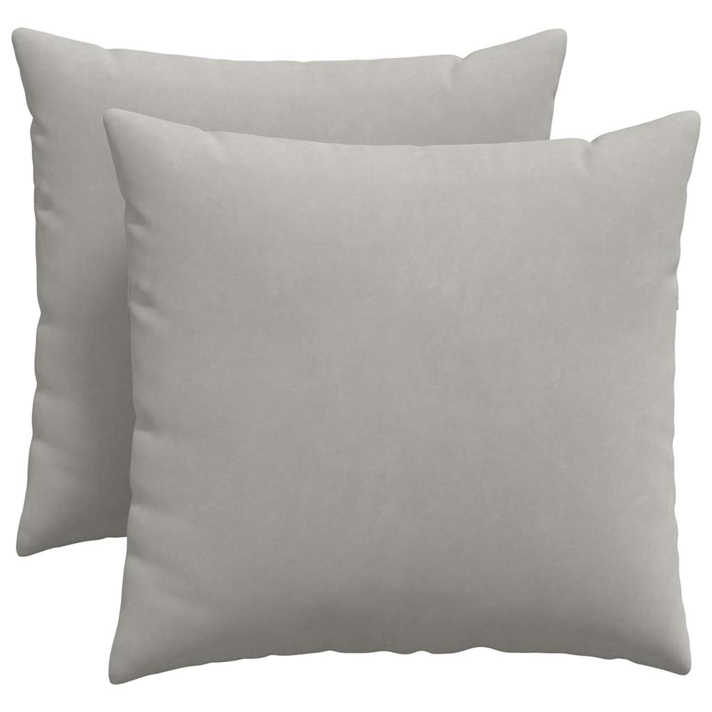 Jastučići za sofu 2 pcs Svijetlo siva 50 x 50 cm tkanina