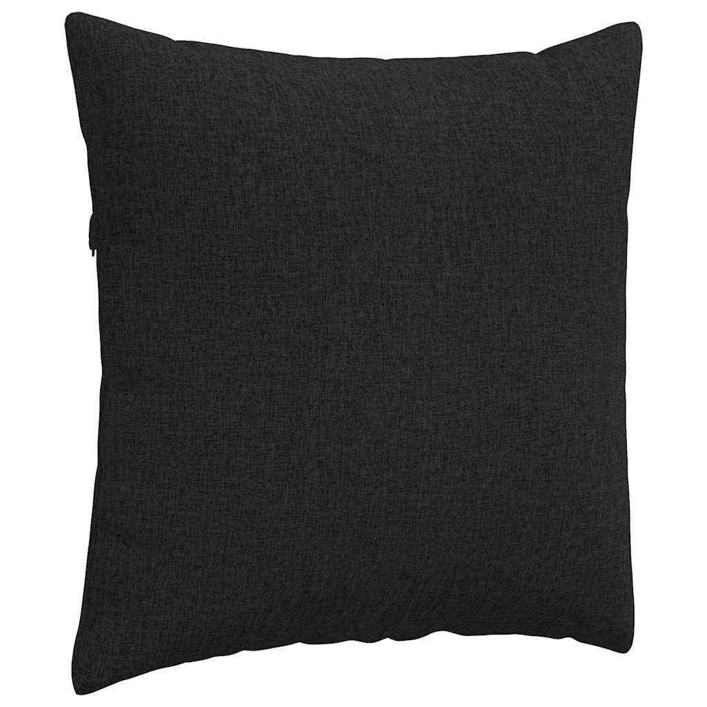 Jastučići za sofu 2 pcs Crna 60 x 60 cm tkanina
