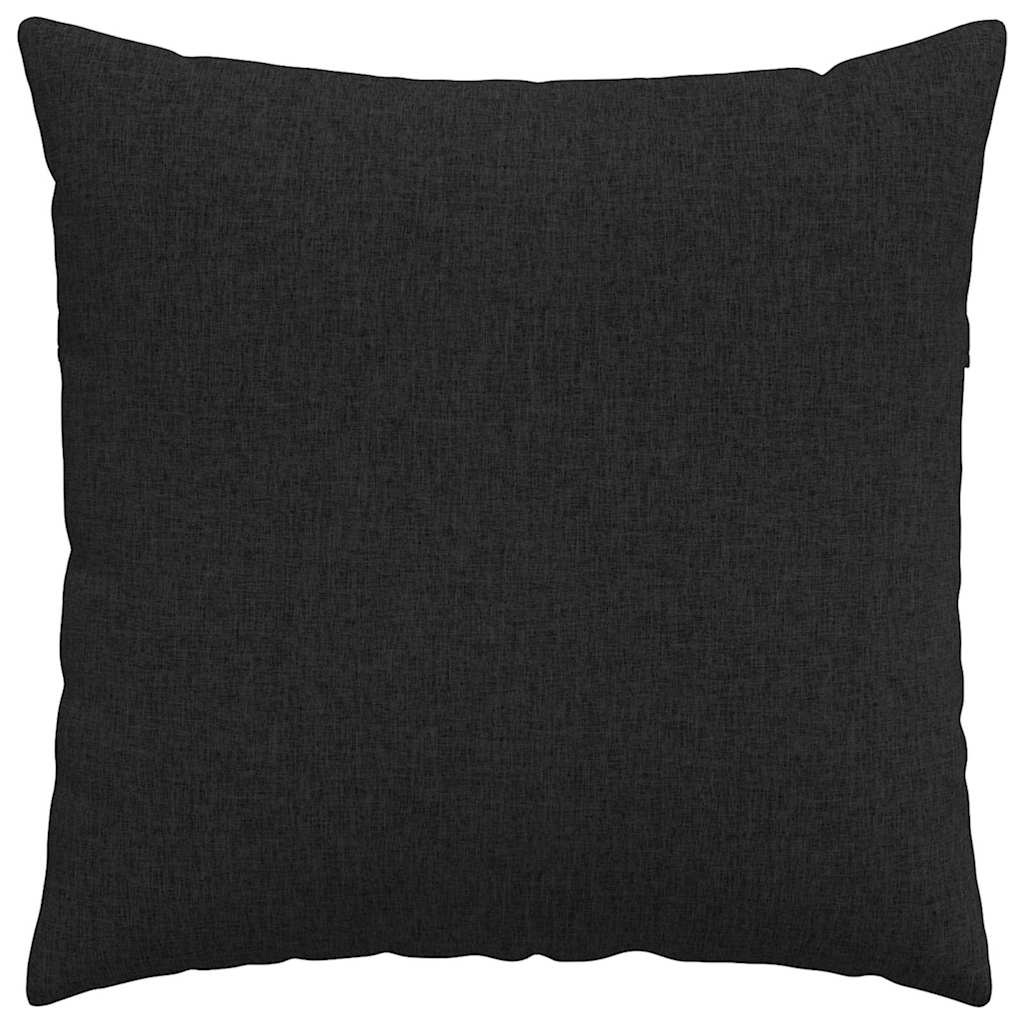 Jastučići za sofu 2 pcs Crna 60 x 60 cm tkanina