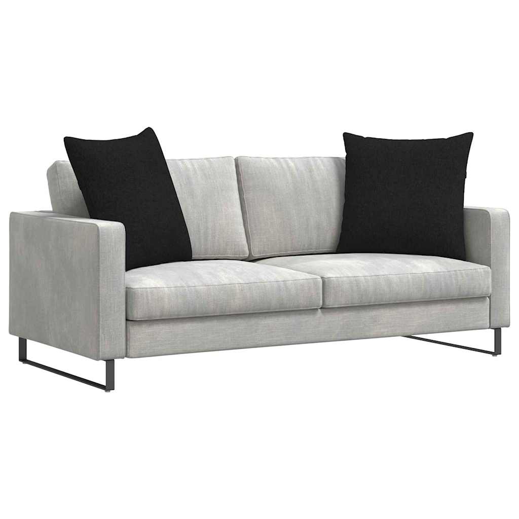 Jastučići za sofu 2 pcs Crna 60 x 60 cm tkanina