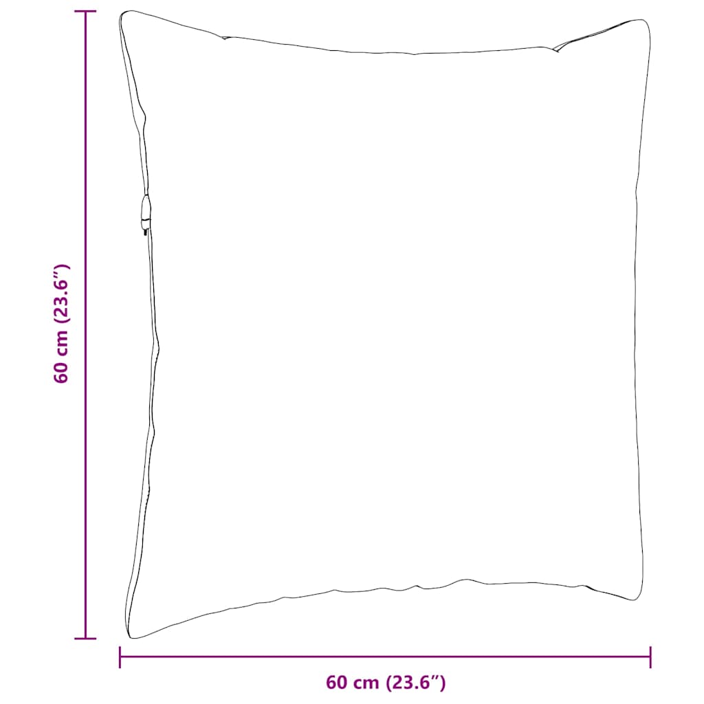 Jastučići za sofu 2 pcs Crna 60 x 60 cm tkanina