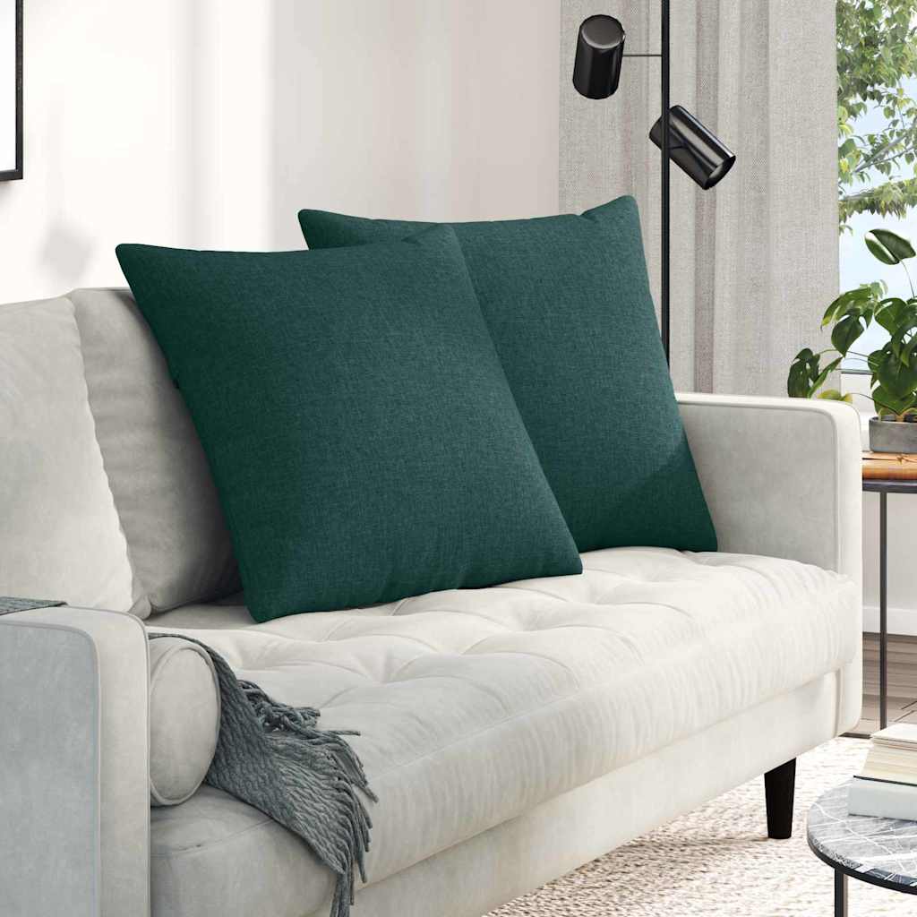 Jastučići za sofu 2 pcs Tamnozelena 60 x 60 cm tkanina