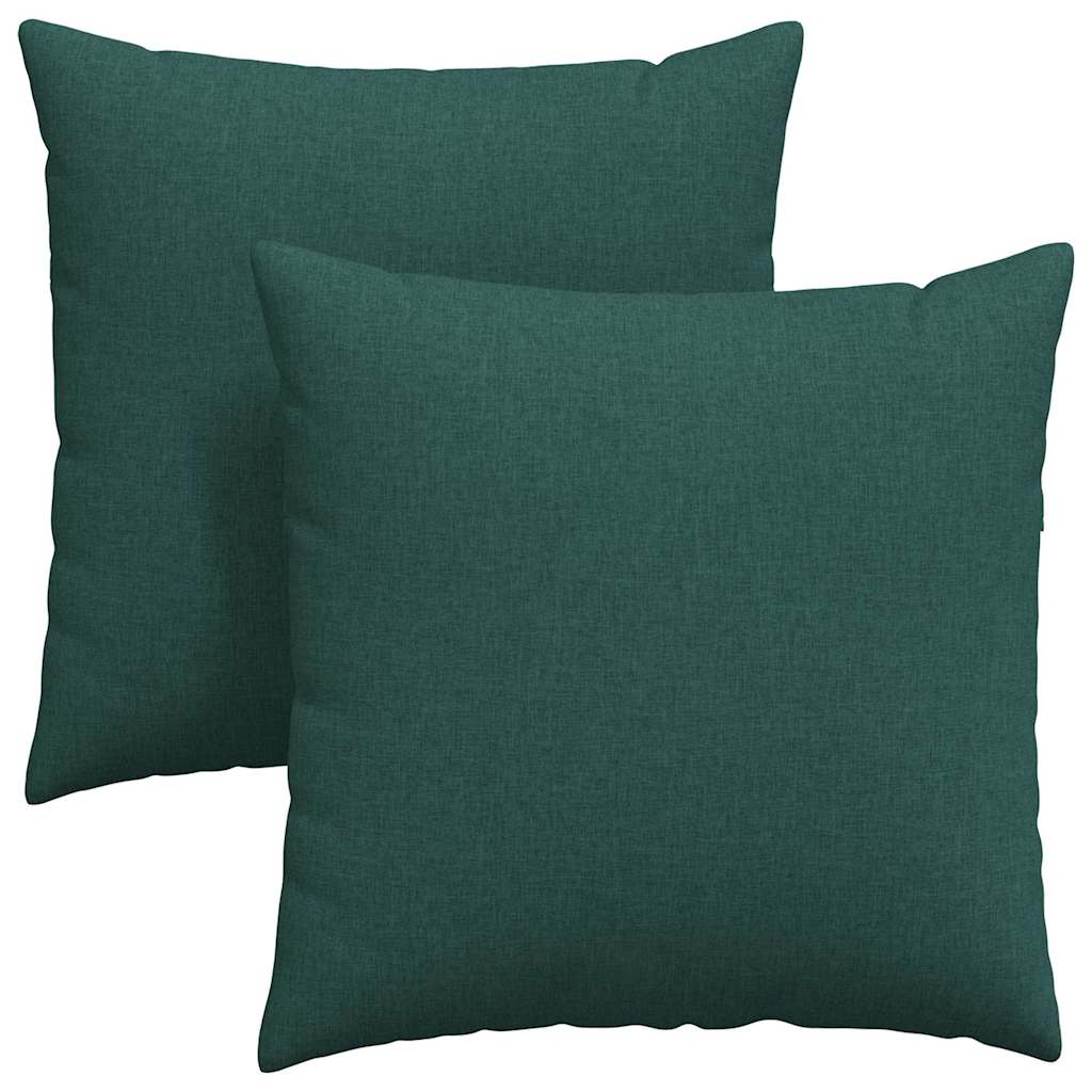Jastučići za sofu 2 pcs Tamnozelena 60 x 60 cm tkanina