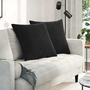Jastučići za sofu 2 pcs Crna 60 x 60 cm Kordura tekstil