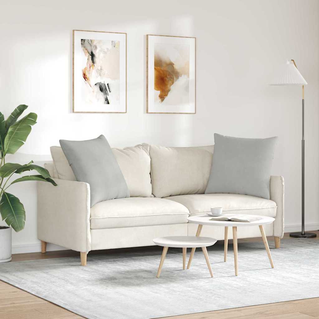 Jastučići za sofu 2 pcs Svijetlo siva 60 x 60 cm tkanina