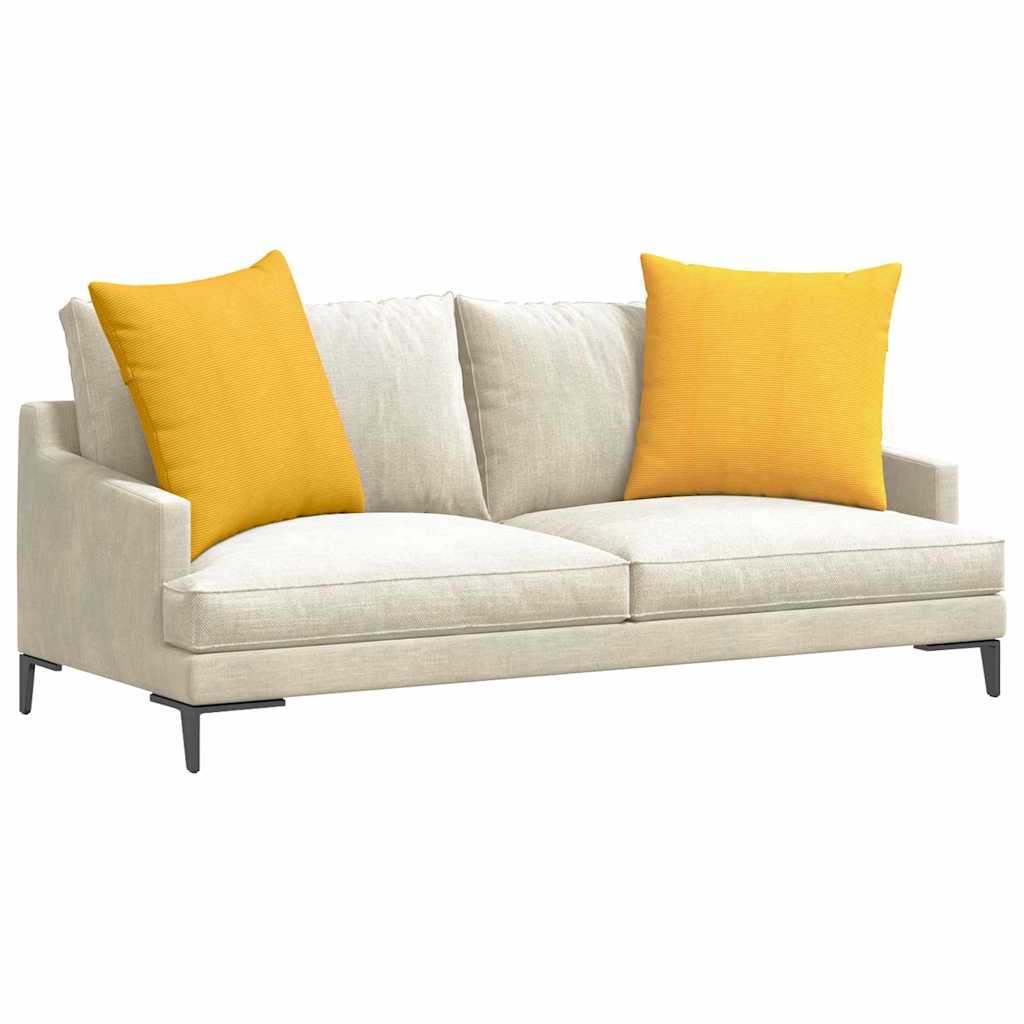 Jastučići za sofu 2 pcs Svijetlo žuta 60 x 60 cm