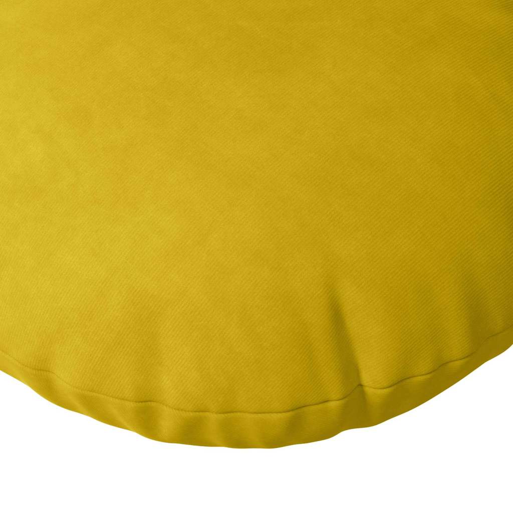 Jastučići za sjedenje 2 pcs Žuta Ø30 x 13 cm Baršun