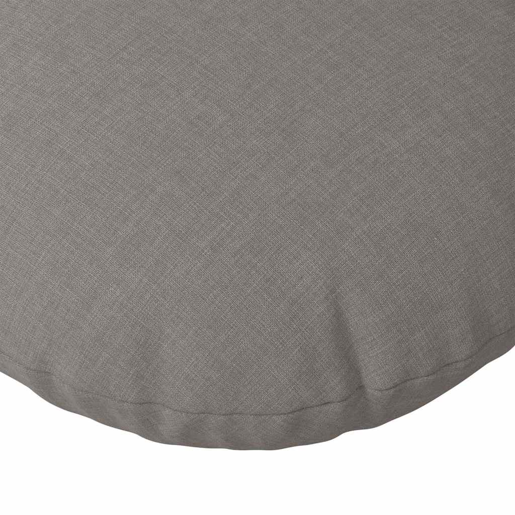 Jastučići za sjedenje 2 pcs Sivo-smeđa Ø40 x 13 cm tkanina