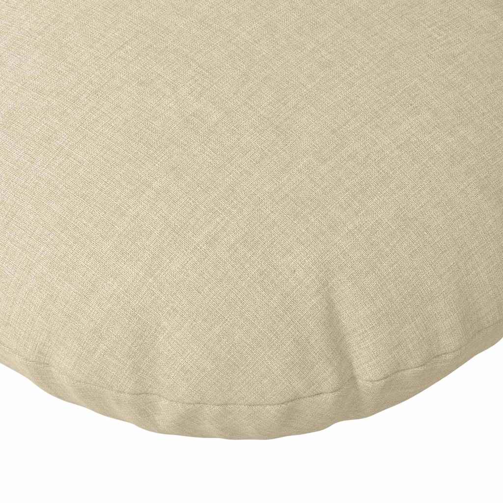 Jastučići za sjedenje 2 pcs Krema Ø40 x 13 cm tkanina