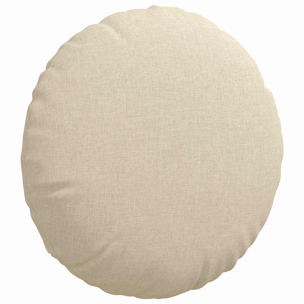 Jastučići za sjedenje 2 pcs Krema Ø40 x 13 cm tkanina
