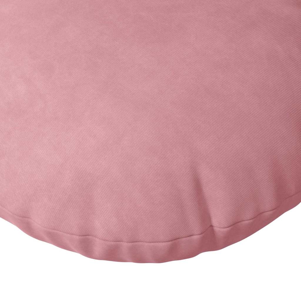 Jastučići za sjedenje 2 pcs Ružičasta Ø 40 x 13 cm Baršun