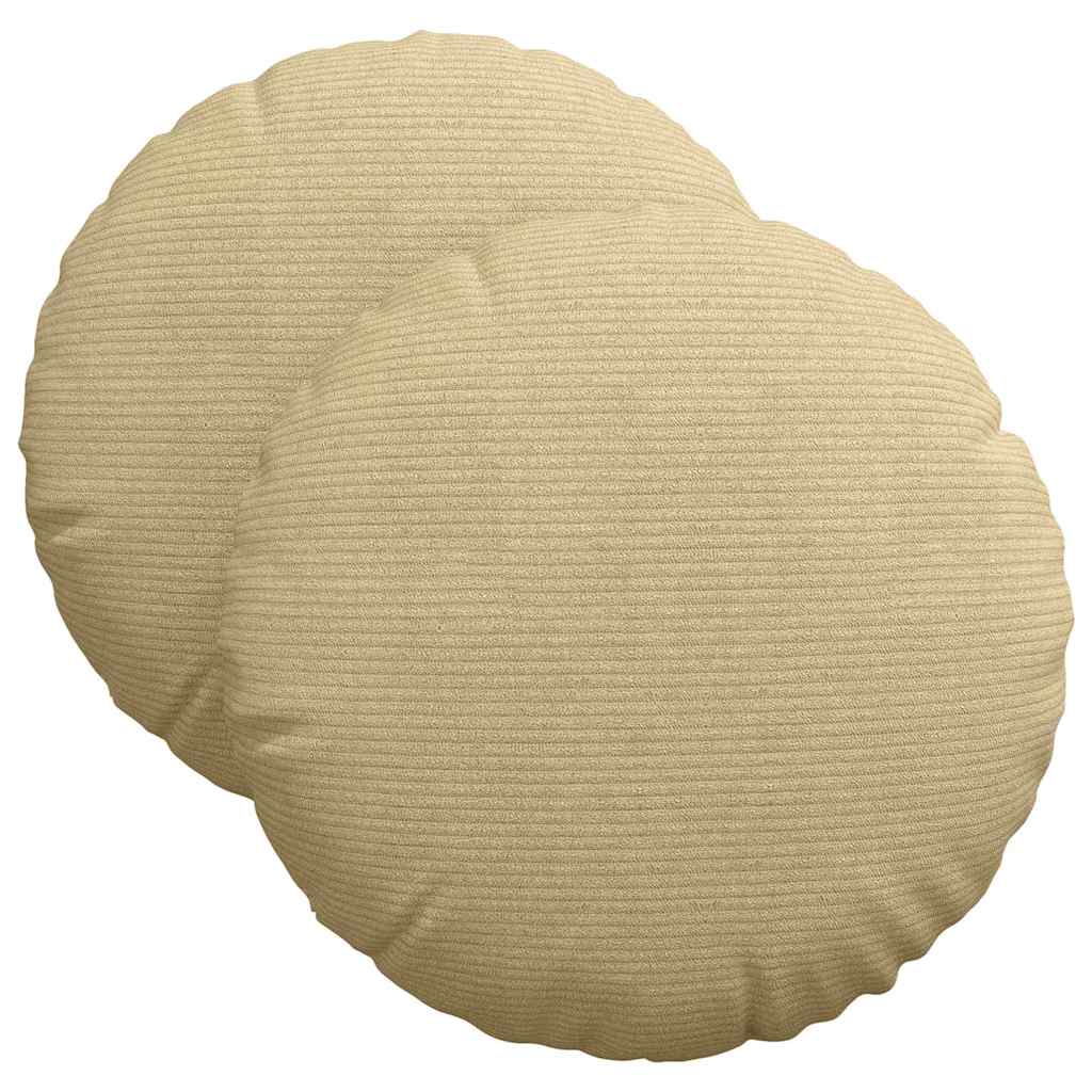 Jastučići za sjedenje 2 pcs Siva zelena Ø 40 cm Kordura tekstil