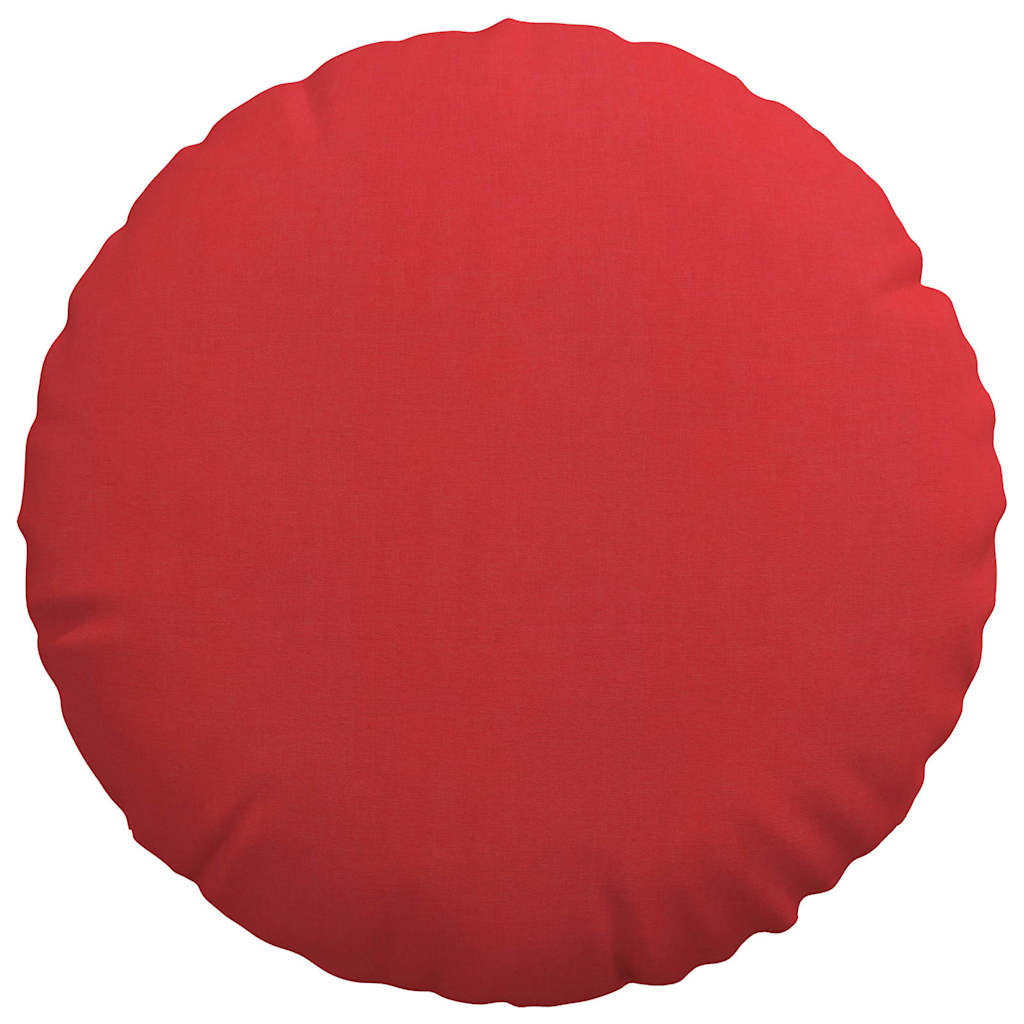 Jastučići za sjedenje 2 pcs Crvena Ø50 x 19 cm tkanina