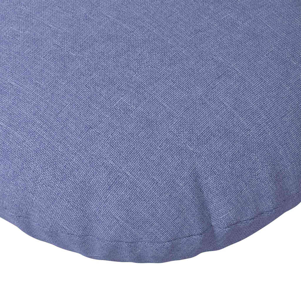 Jastučići za sjedenje 2 pcs Traper plava Ø50 x 19 cm tkanina