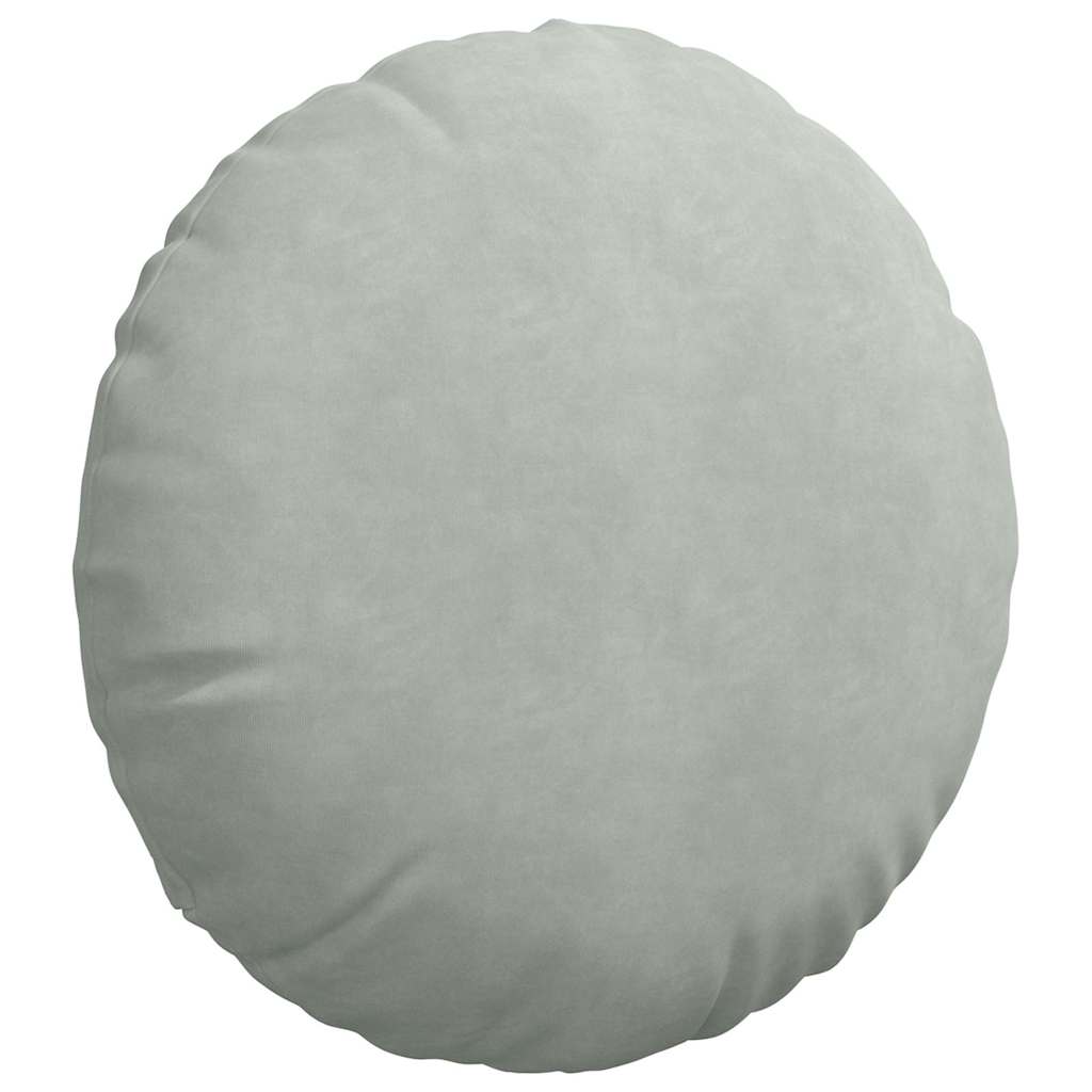 Jastučići za sjedenje 2 pcs Svijetlo siva Ø50 x 19 cm Baršun