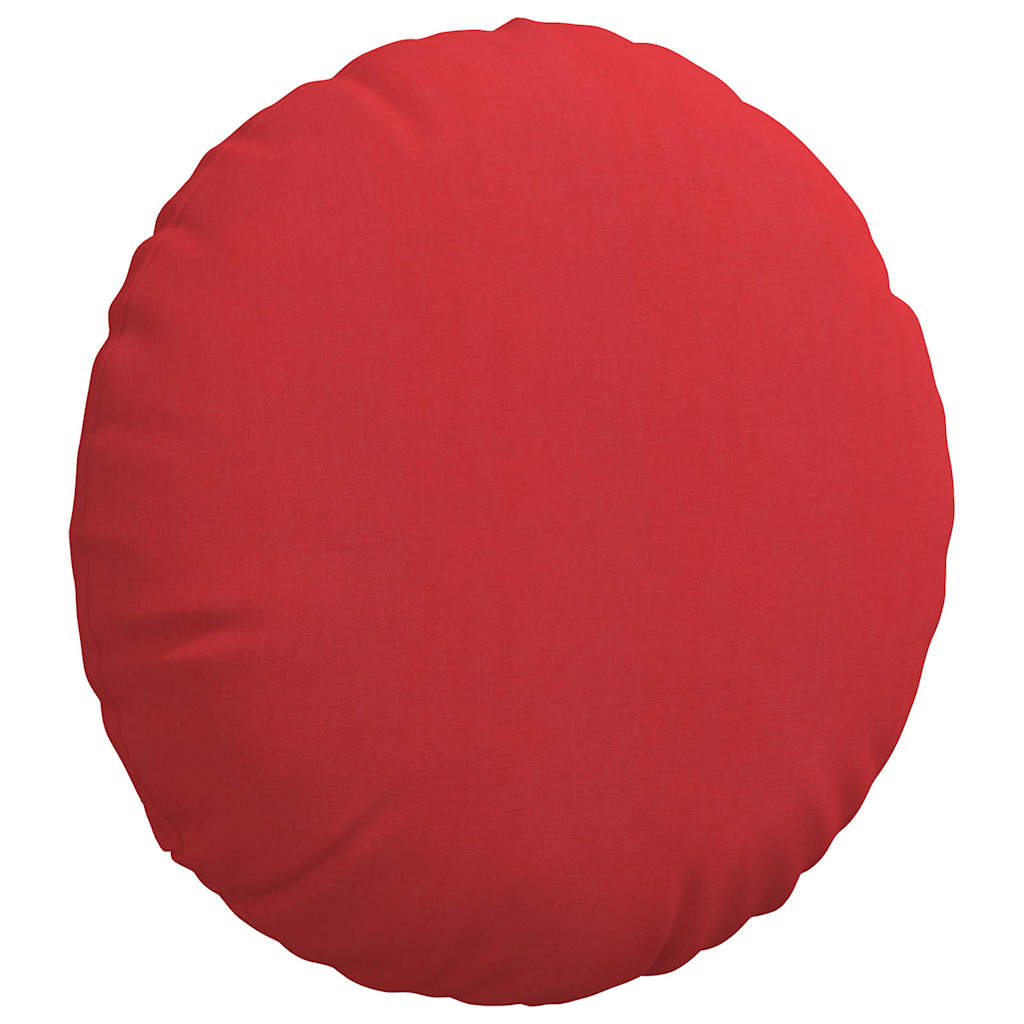 Jastučići za sjedenje 2 pcs Crvena Ø60 x 21 cm tkanina