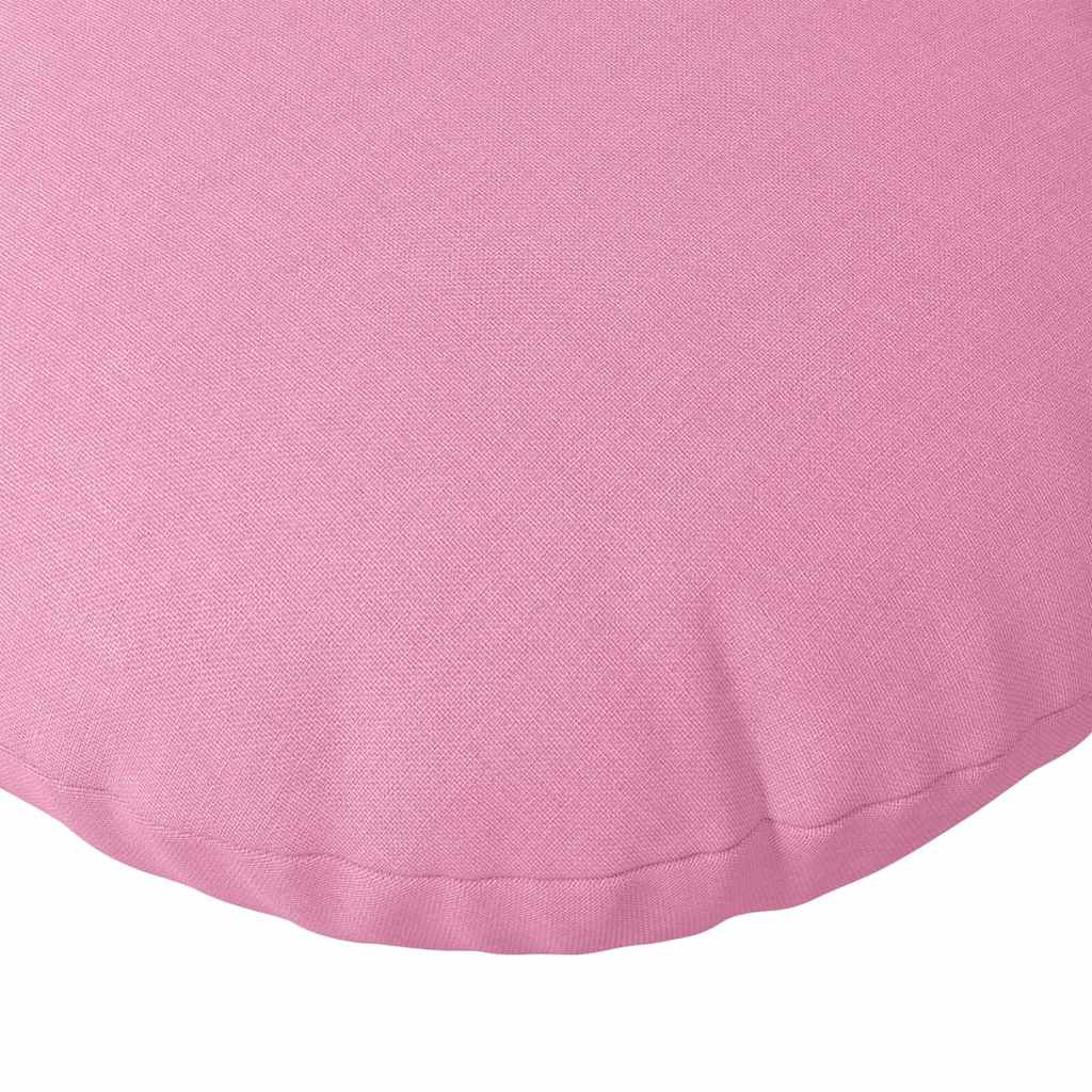 Jastučići za sjedenje 2 pcs Ružičasta Ø60 x 21 cm tkanina