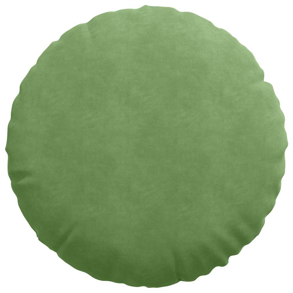 Jastučići za sjedenje 2 pcs Svijetlo zelena Ø60 x 21 cm Baršun
