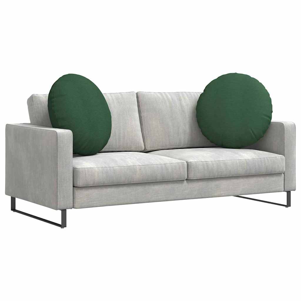 Jastučići za sjedenje 2 pcs Tamnozelena Ø 80 cm Kordura tekstil