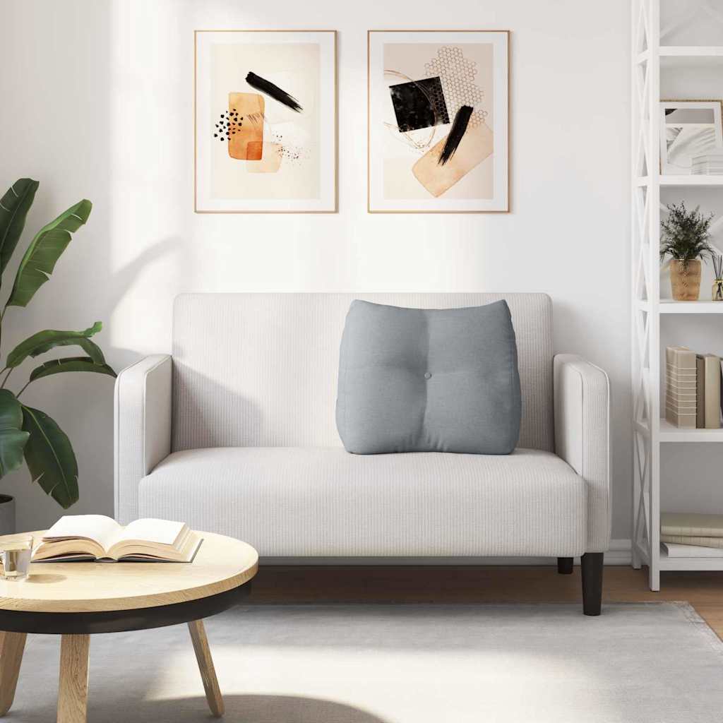 Jastuk za leđa Svijetlo siva 60 x 24 x 50 cm tkanina