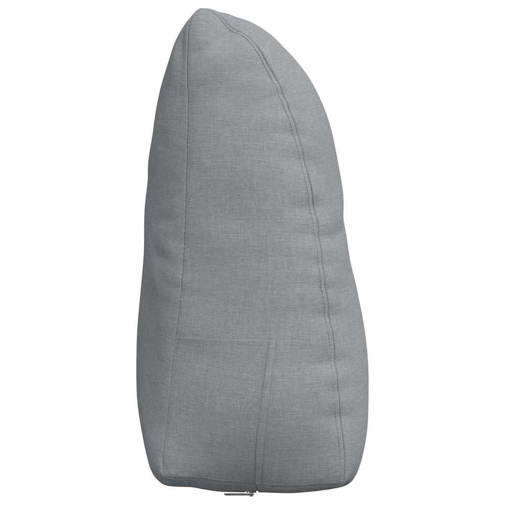 Jastuk za leđa Svijetlo siva 60 x 24 x 50 cm tkanina