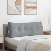Jastuk za leđa Svijetlo siva 120 x 24 x 50 cm tkanina