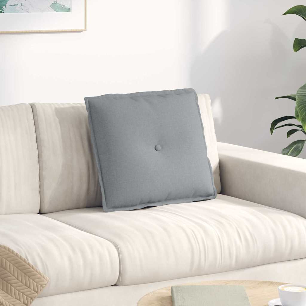 Jastuk za leđa Svijetlo siva 50 x 19 x 45 cm tkanina