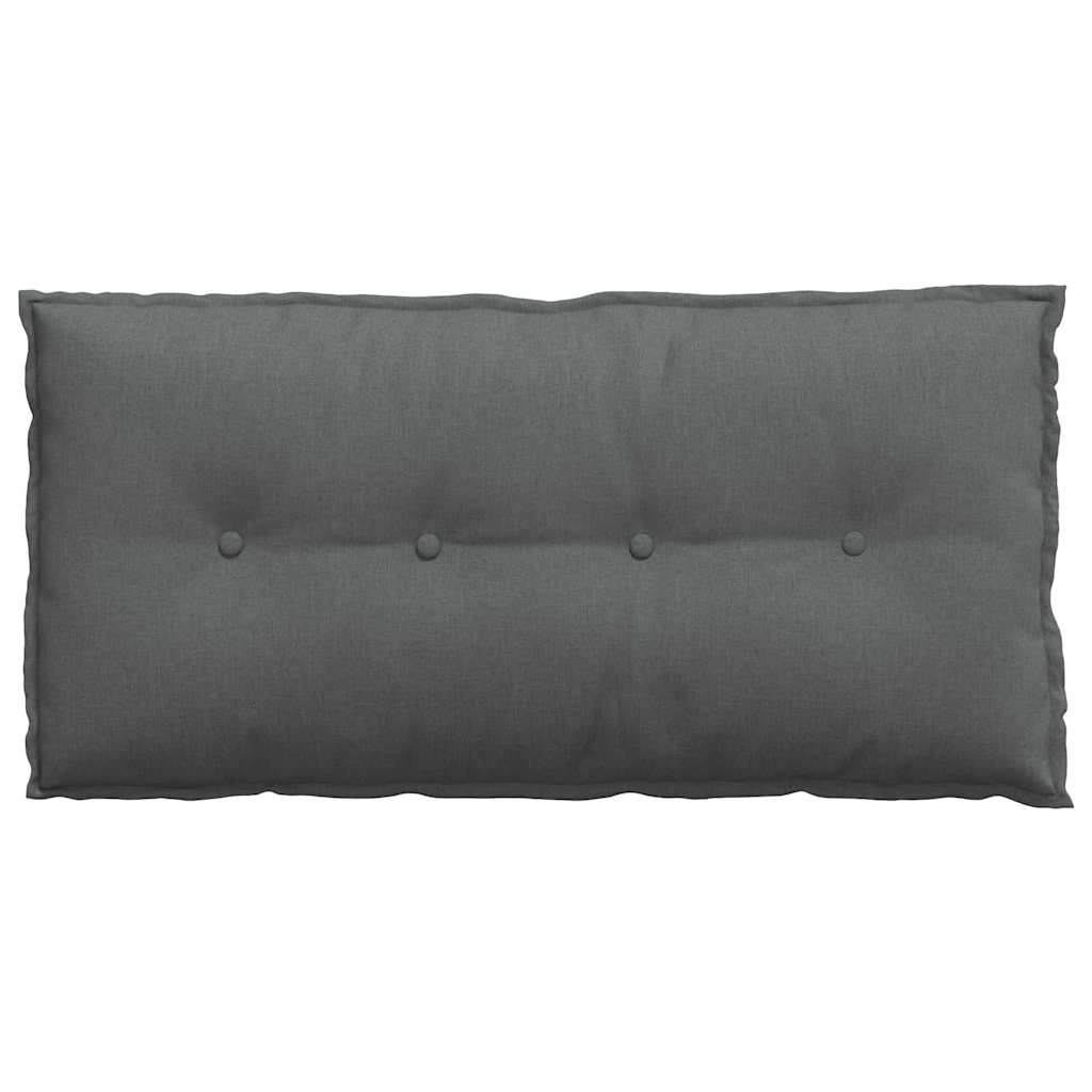 Jastuk za leđa Tamno siva 100 x 19 x 50 cm tkanina