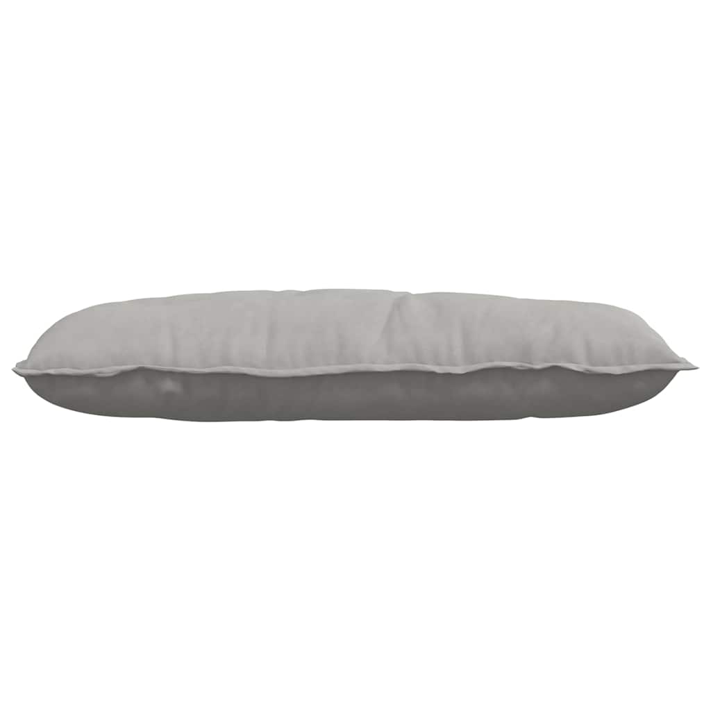 Jastuk za leđa Svijetlo siva 100 x 50 cm Mikrofiber tkanina