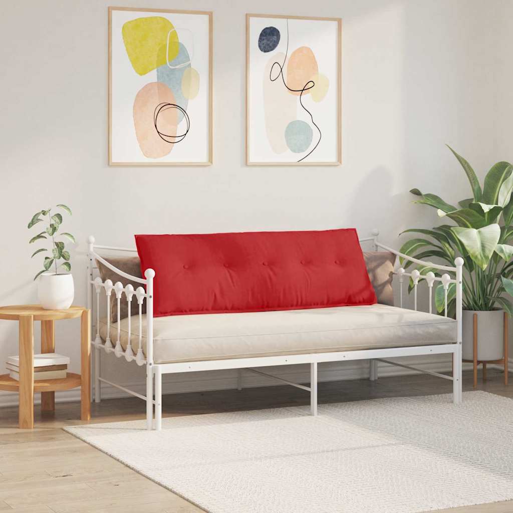 Jastuk za leđa Crvena 140 x 19 x 50 cm tkanina