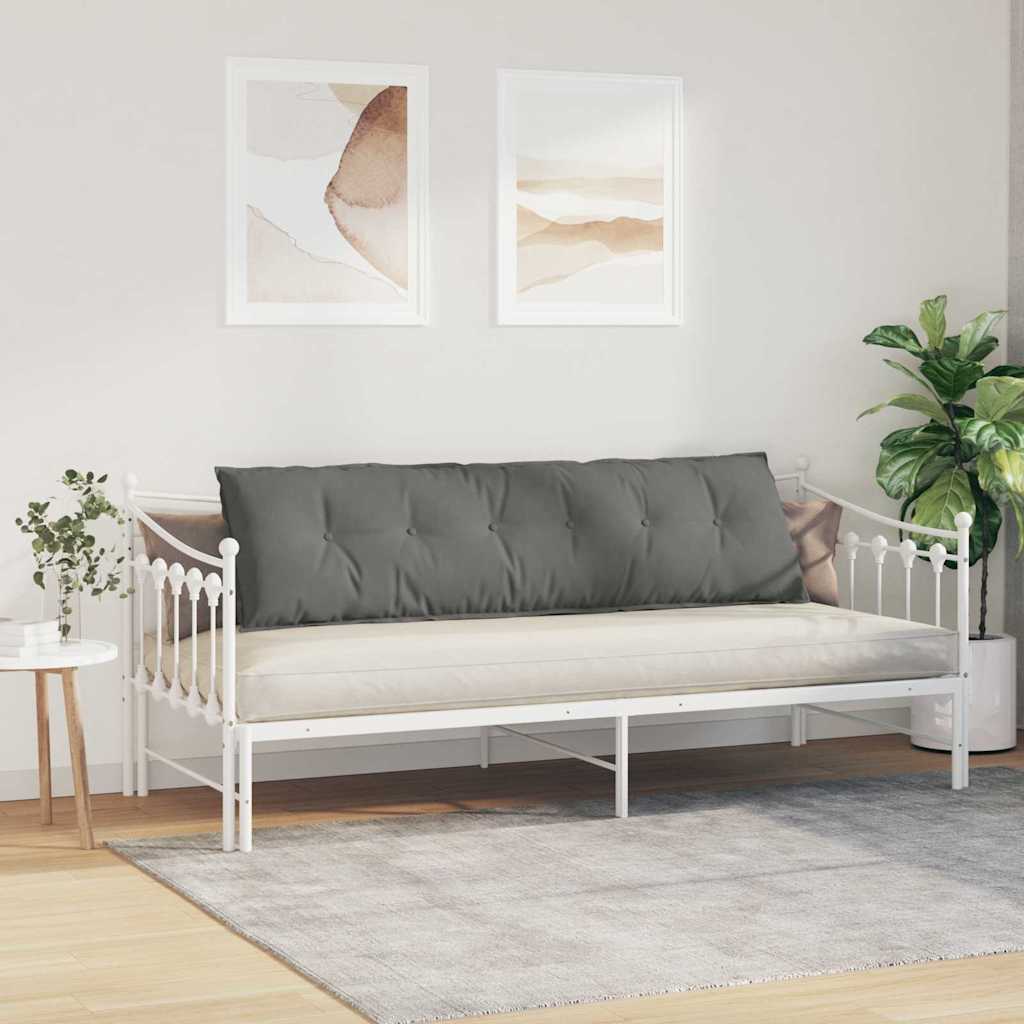 Jastuk za leđa Tamno siva 180 x 50 cm Mikrofiber tkanina