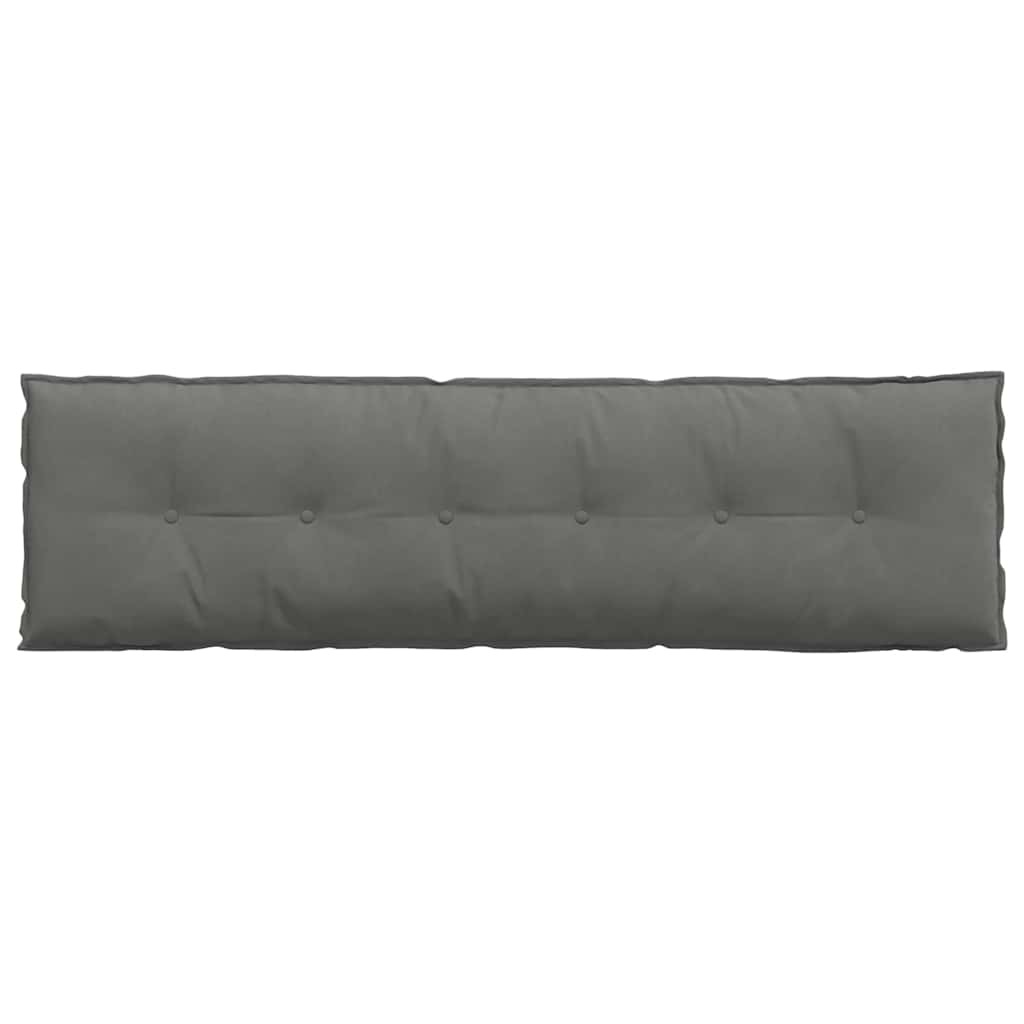 Jastuk za leđa Tamno siva 180 x 50 cm Mikrofiber tkanina