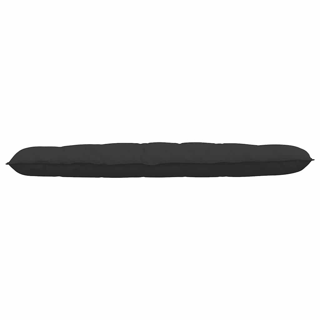 Jastuk za leđa Crna 180 x 50 cm Mikrofiber tkanina