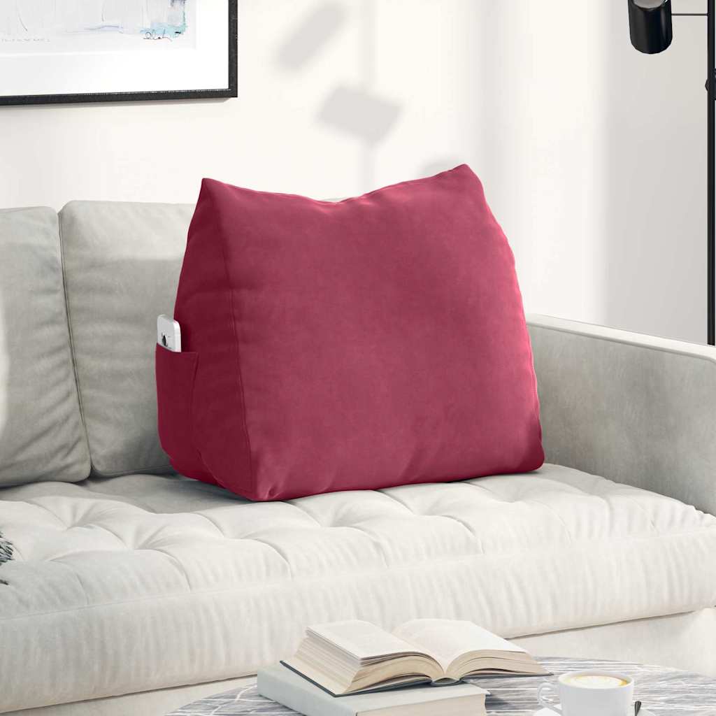Jastuk za leđa Vinska crvena 60 x 20 x 50 cm Kordura tekstil
