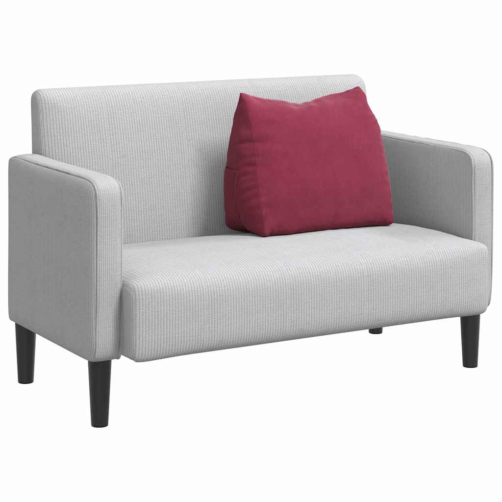 Jastuk za leđa Vinska crvena 60 x 20 x 50 cm Kordura tekstil
