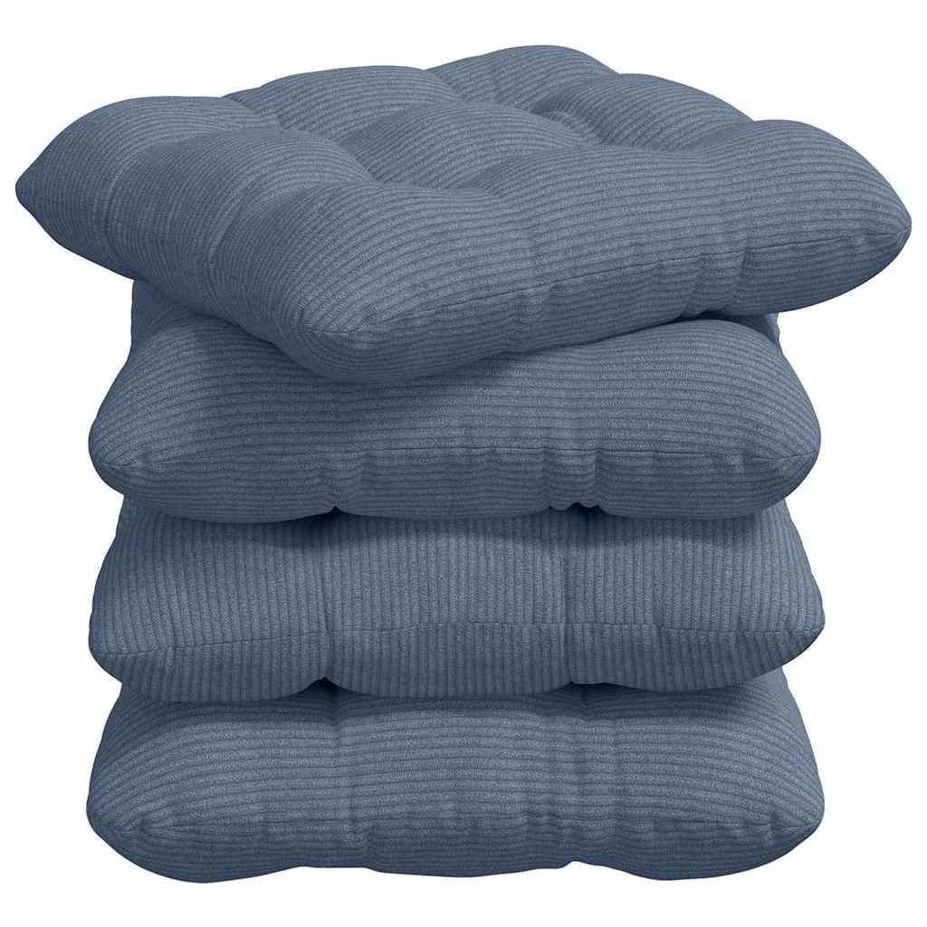 Jastučići za sjedenje 4 pcs Plava 40 x 40 cm Kordura tekstil
