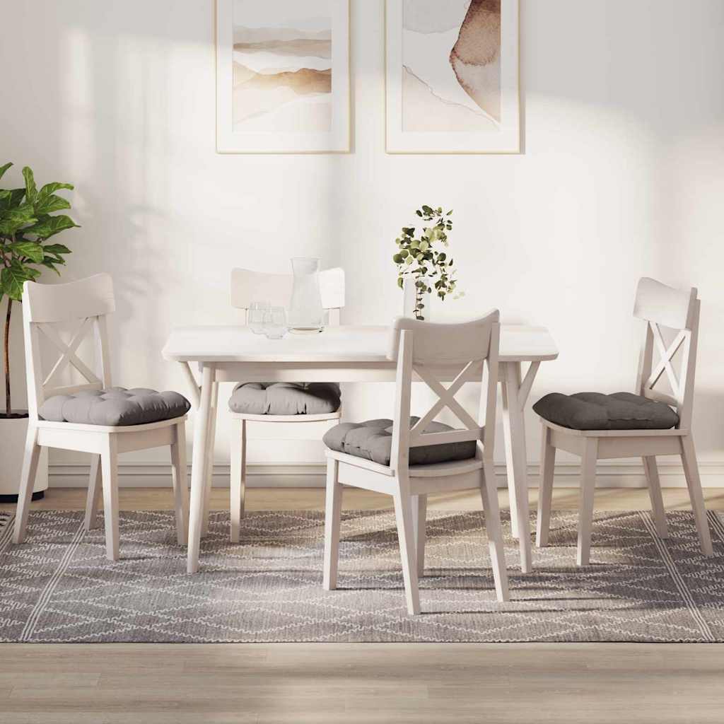Jastučići za sjedenje 4 pcs Sivo-smeđa 45 x 45 x 12 cm tkanina