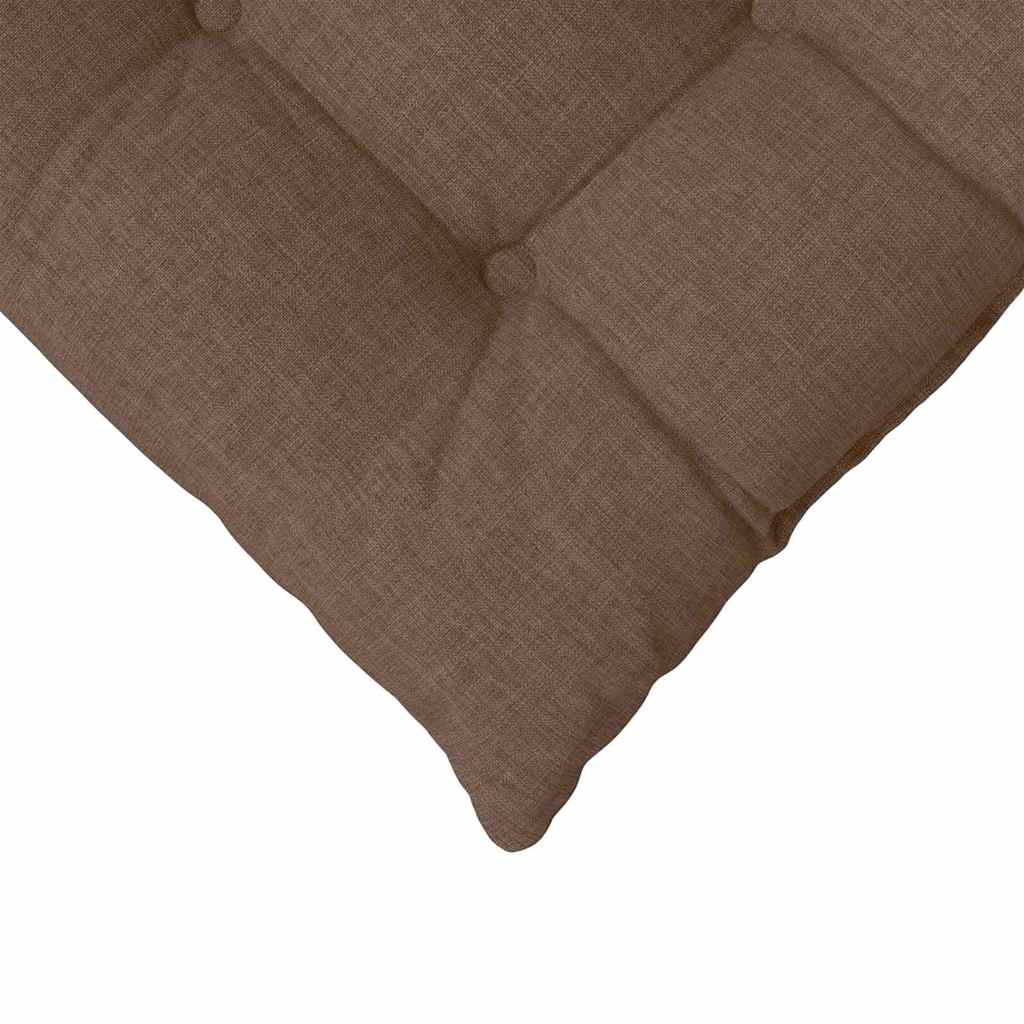 Jastučići za sjedenje 4 pcs Smeđa 40 x 40 x 6 cm tkanina