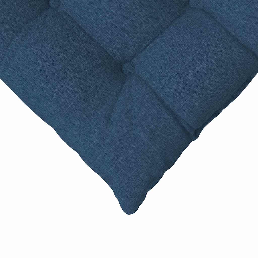 Jastučići za sjedenje 4 pcs Plava 40 x 40 x 6 cm tkanina
