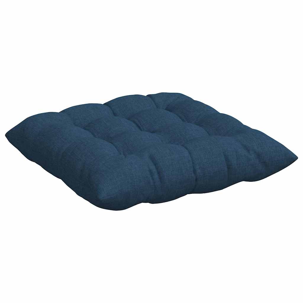 Jastučići za sjedenje 4 pcs Plava 40 x 40 x 6 cm tkanina