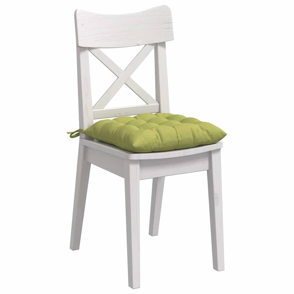 Jastučići za sjedenje 4 pcs Svijetlo zelena 40 x 40 x 6 cm